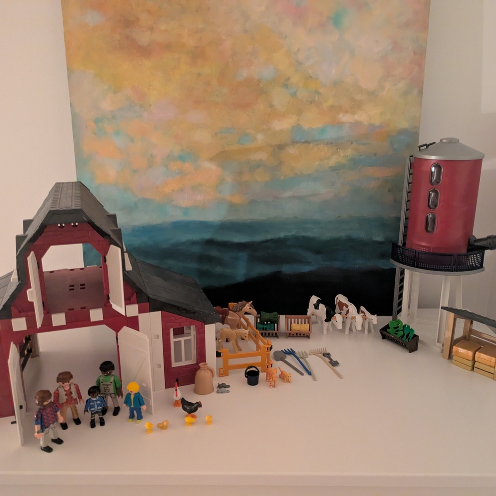 Playmobil Farm Playset with Barn and Silo